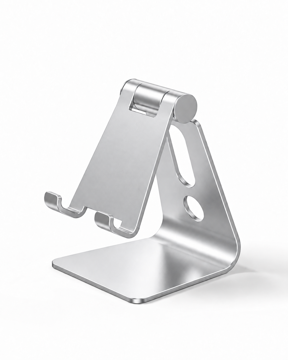A Frame Phone Stand in Natural Silver product image — concept visualization