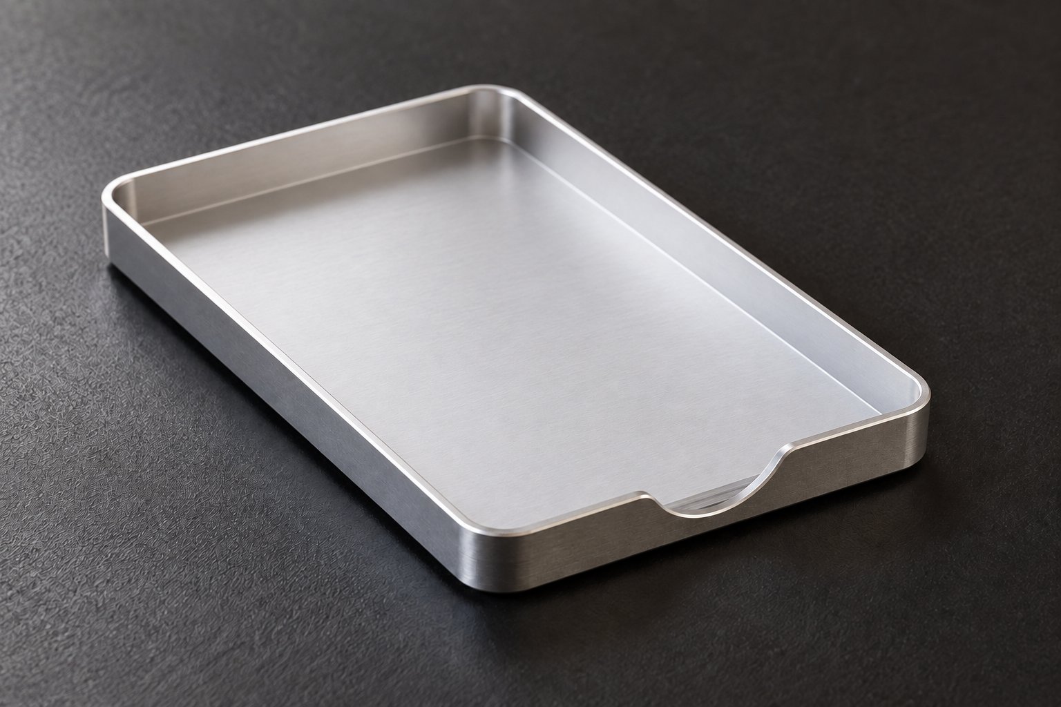 Aluminum Card Holder in Natural Silver product image — concept visualization
