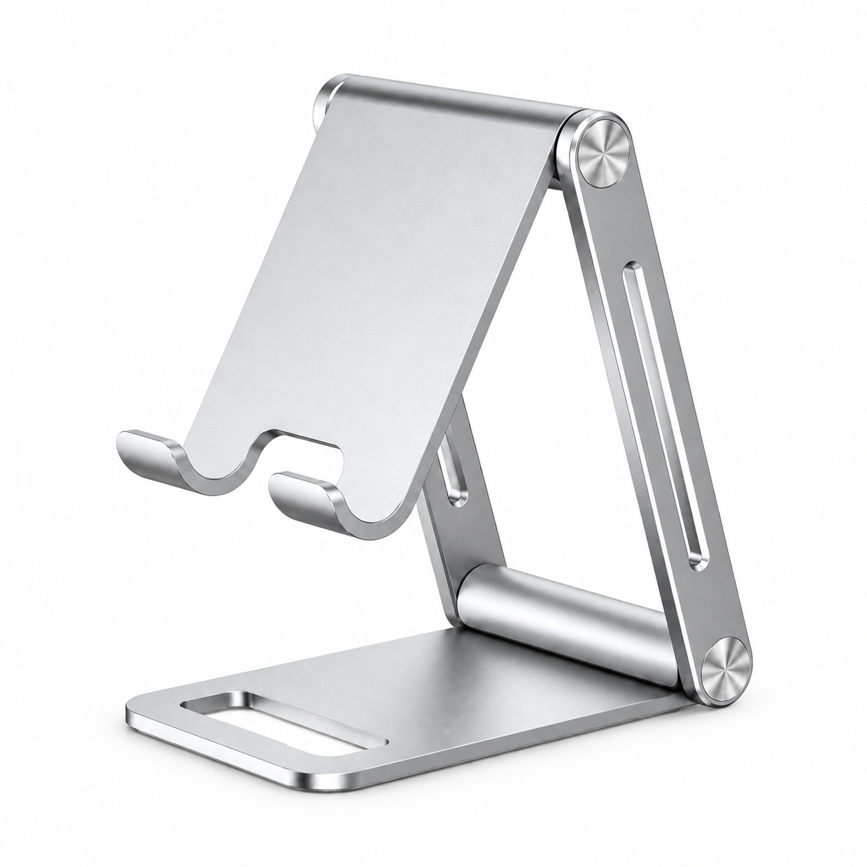Articulated Phone Stand in Natural Silver product image — concept visualization