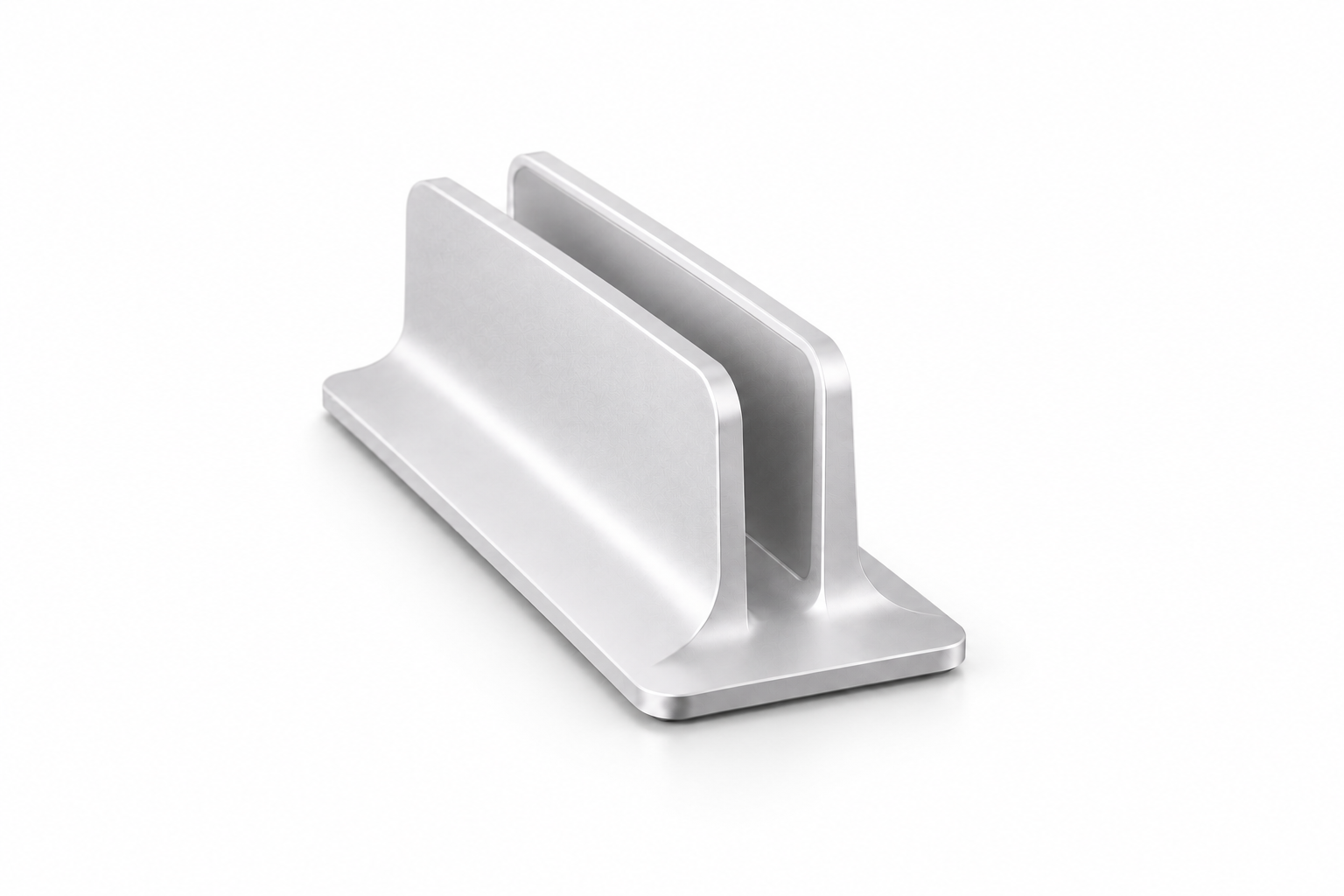 Single Slot Laptop Dock in Natural Silver product image — concept visualization